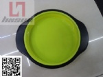 Silicon round pan with metal frame